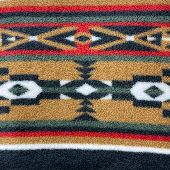 🗻VTG Scandia Woods Unisex Aztec Print Long Sleeve Fleece Button Down Jacket🗻 - Picture 6 of 6